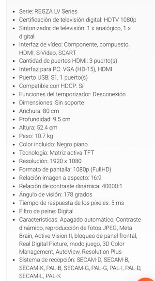 Televisor Toshiba 32 pulgadas