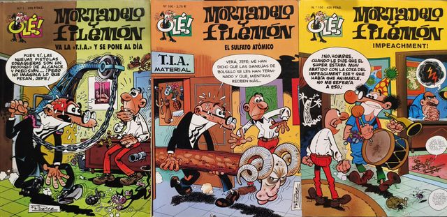 31 num MORTADELO Y FILE. Ed B. (i/ nº 1, 100, 150)
