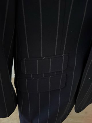 Traje Raya Diplomática Azul Marino 3 Piezas