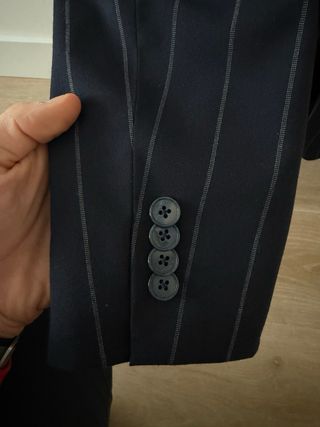 Traje Raya Diplomática Azul Marino 3 Piezas