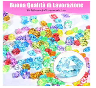 600 Diamantini Colorati per Feste