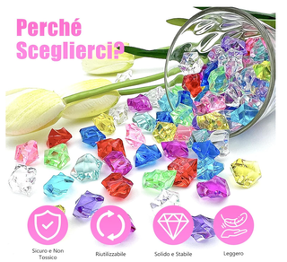 600 Diamantini Colorati per Feste