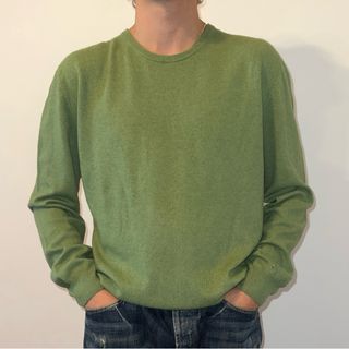 Pierre Cardin Maglione Cashmere Verde XL