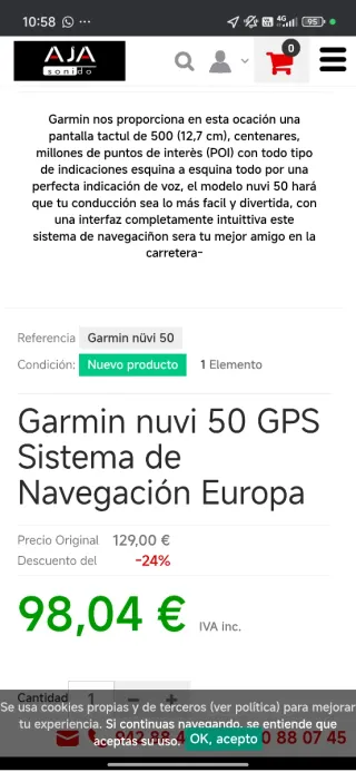 Garmin nüvi 50 GPS