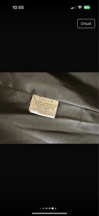 Cappotto Donna Tuwe Nero Tg. 46