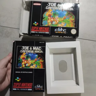 Caja artesanal Joe & Mac Caveman Ninja SNES