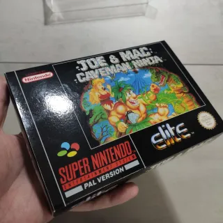 Caja artesanal Joe & Mac Caveman Ninja SNES