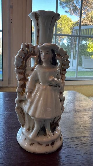 Candelabros antiguos de cerámica