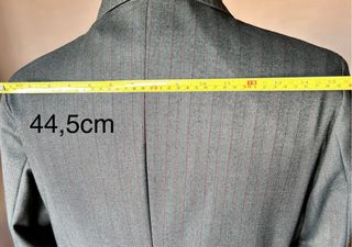 Giacca uomo doppiopetto righe rosse Fashion tg50