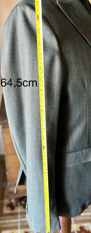 Giacca uomo doppiopetto righe rosse Fashion tg50