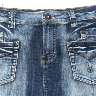 Minigonna vintage anni '90 con ricami