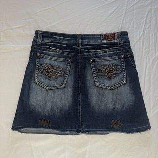 Minigonna vintage anni '90 con ricami