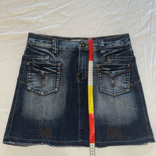 Minigonna vintage anni '90 con ricami