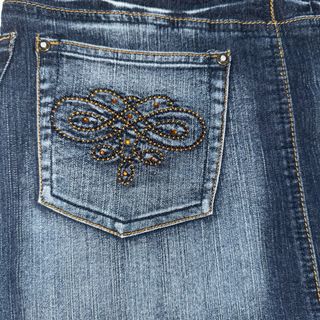 Minigonna vintage anni '90 con ricami