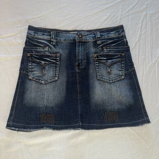 Minigonna vintage anni '90 con ricami