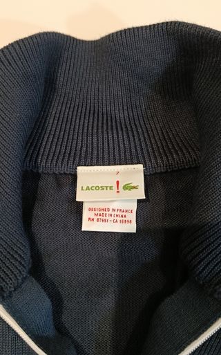 Jersey Hombre LACOSTE ORIGINAL talla XL-XXL ¡NUEVO