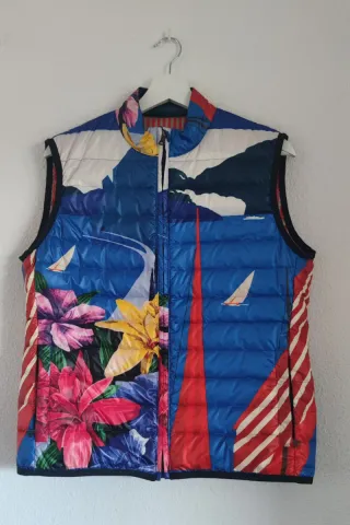 Chaleco ETRO Multicolor Plumas Talla 46