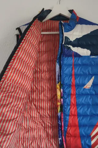 Chaleco ETRO Multicolor Plumas Talla 46