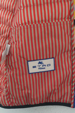 Chaleco ETRO Multicolor Plumas Talla 46