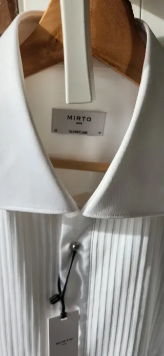 Camisa de smoking MIRTO blanca Talla XL