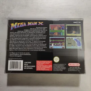 Caja artesanal Mega Man X SNES