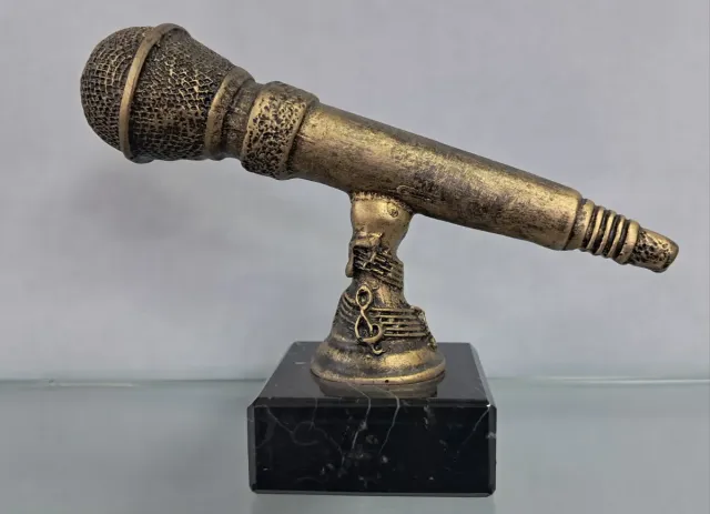 Trofeo Micrófono Cantante Karaoke