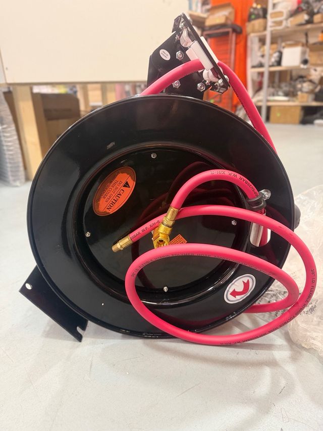 Carrete Manguera Neumática Acero