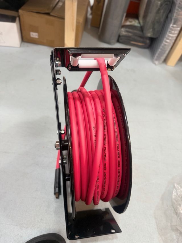 Carrete Manguera Neumática Acero