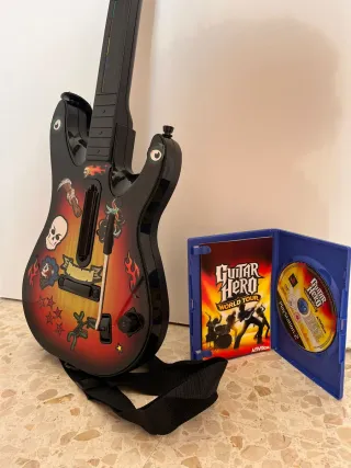 Guitar Hero World Tour PS2 Guitarra y Juego