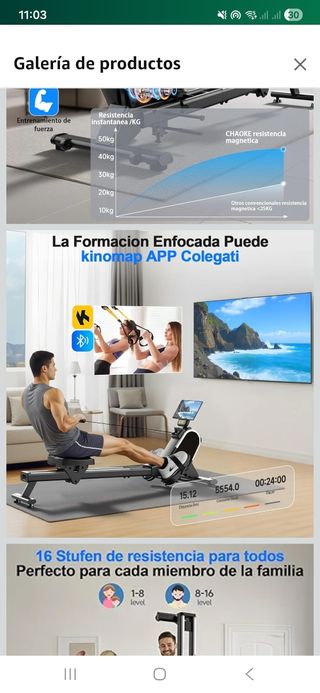 Máquina de Remo CHAOKE Magnética