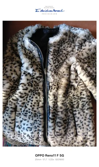 Abrigo peluche Zara Talla M