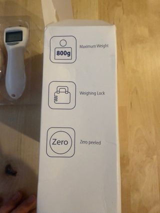 Báscula digital de cocina con cuchara