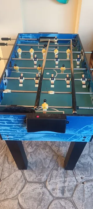 Mesa de futbolín multijuegos, ping pong, ajedrez