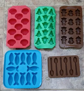 Moldes silicona bombones/hielos