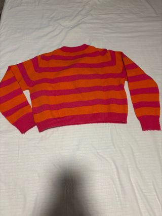 Jersey rayas rosa y naranja
