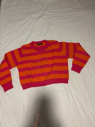 Jersey rayas rosa y naranja