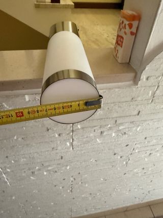 Lampada da esterno in metallo e vetro