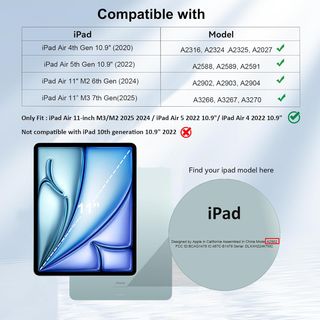 Funda para iPad Air 11 Pulgadas M3/M2 (2025/2024)