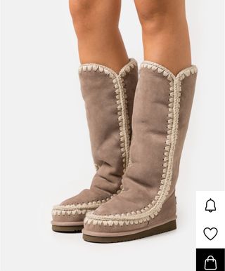 Botas Mou Eskimo Alta Beige