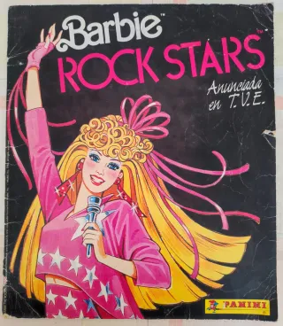 Album di figurine Barbie Rock Stars. 1986.