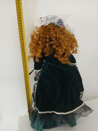 Bambola Ceramica Porcellana 50cm Vintage