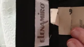 Gonna elegante nera con fiocco