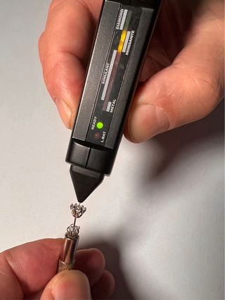 Pendientes de diamante Moissanita