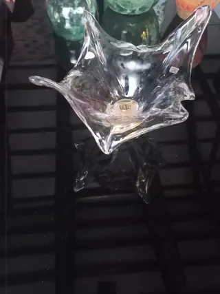 Centro de mesa bañado en oro 24K