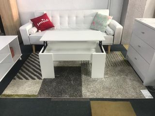 Mesa de centro elevable ELISA 100x50cm moderna con almacenamiento