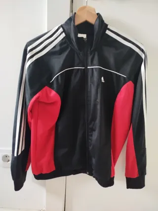 Chaqueta Adidas Vintage Negra y Roja