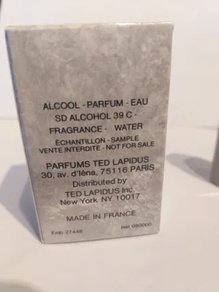 Miniatura Perfume Lapidus Pour Homme 4ml