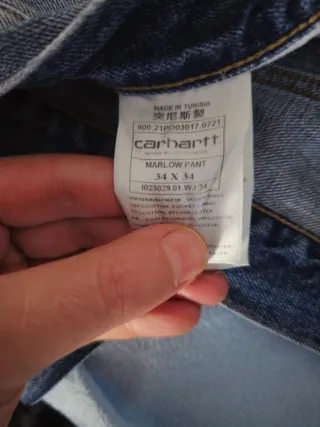 Pantalones Vaqueros Carhartt Azules