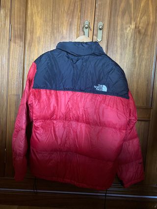 Abrigo Plumas The North Face Rojo y Negro