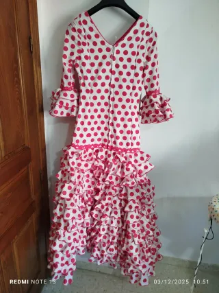 Traje Flamenca Niña Lunares